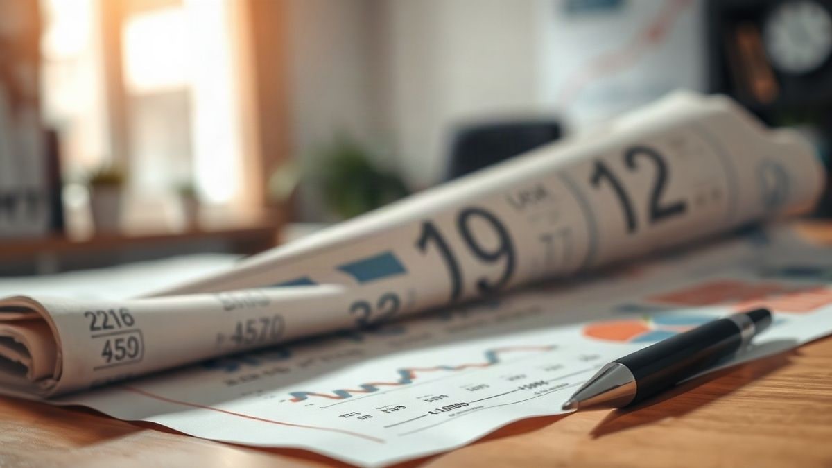 Imagen ilustrativa: primer plano de un diario económico con gráficos y un bolígrafo sobre una mesa