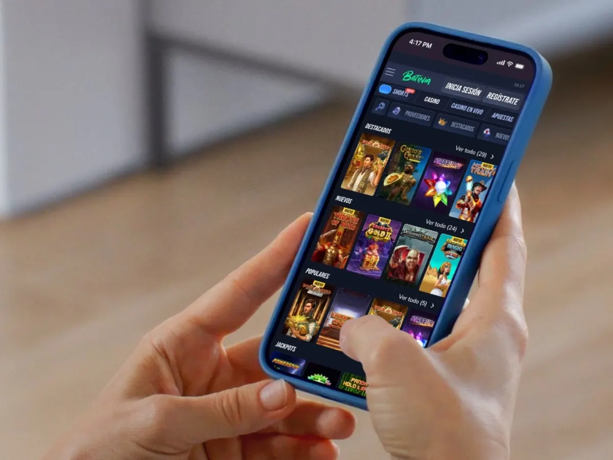 Mobile with an online casino app