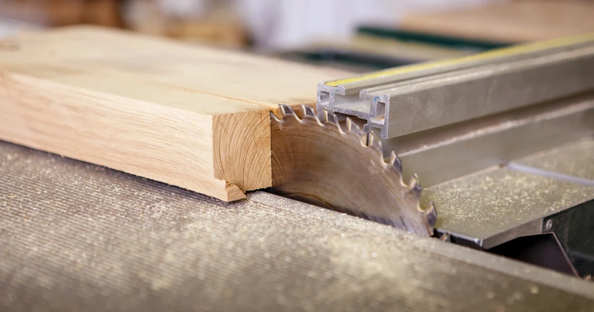 Custom wood cutting.