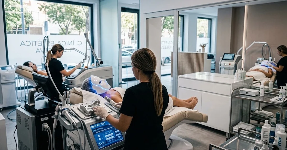 Aesthetic clinic with advanced equipment.