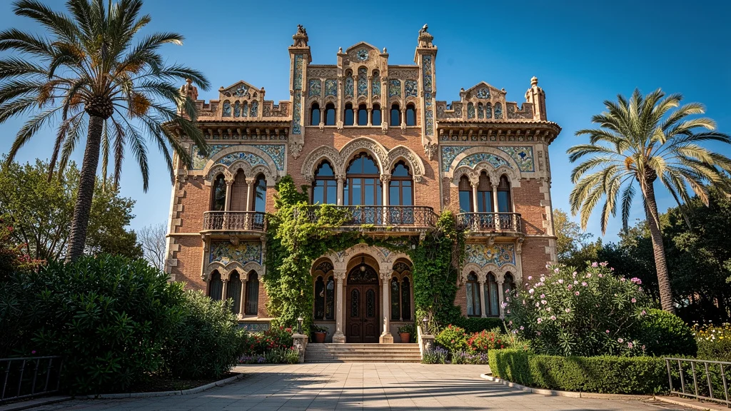 Edificio histórico representativo del estilo arquitectónico de Lluís Domènech i Montaner