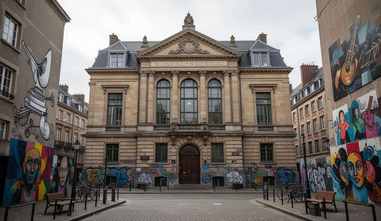 Edificio histórico donde se encuentra el Taller de Músics en Barcelona