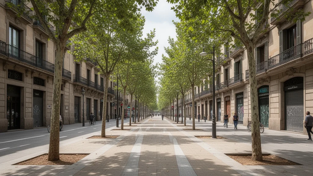 Transformación urbana proyectada en la calle Artesania con enfoque peatonal