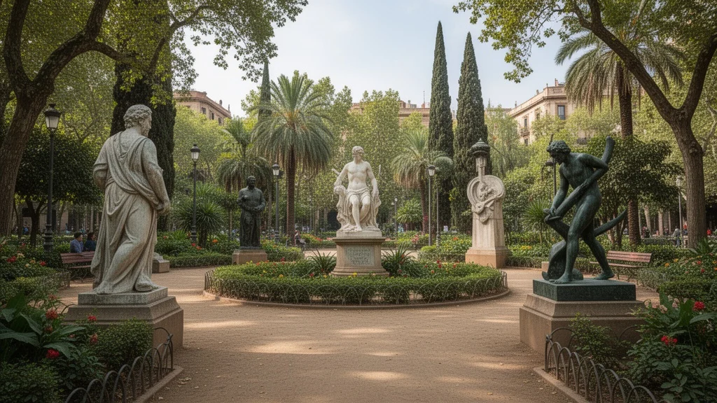 Jardines públicos en Barcelona dedicados a figuras culturales