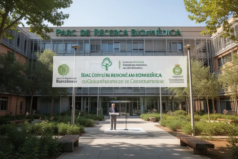 Vista del Parque de Investigación Biomédica durante la ceremonia inaugural de los Premios Ciutat Vella