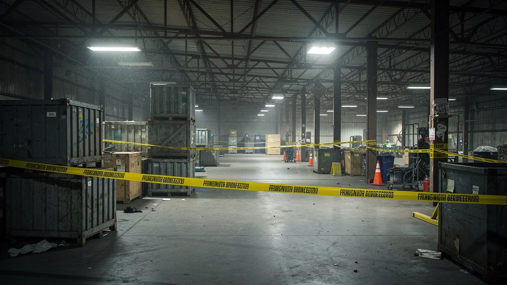 Nave industrial utilizada como centro logístico para el tráfico de hachís