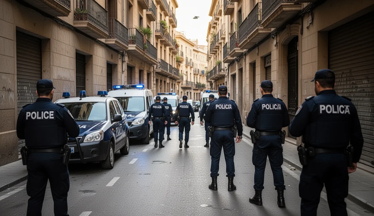 Operativo policial contra redes de tráfico humano en Cataluña