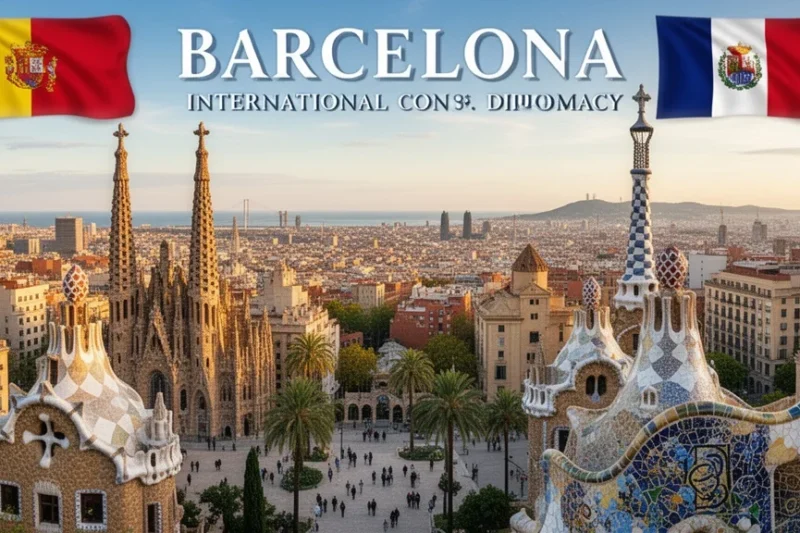 Vista panorámica de Barcelona destacando su arquitectura icónica