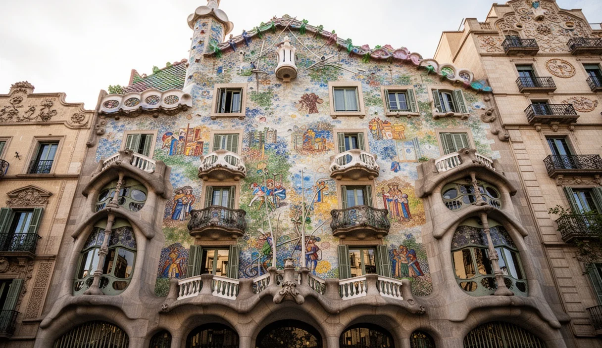 Fachada histórica del Reial Cercle Artístic en Barcelona