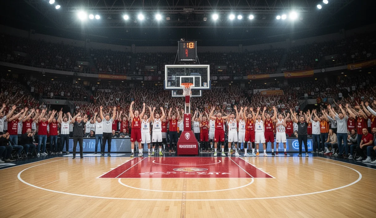 Pabellón Roig Arena lleno durante un partido decisivo de baloncesto