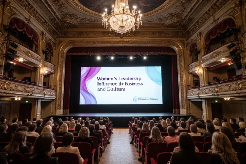 Teatre del Liceu interior showcasing an awards ceremony setting