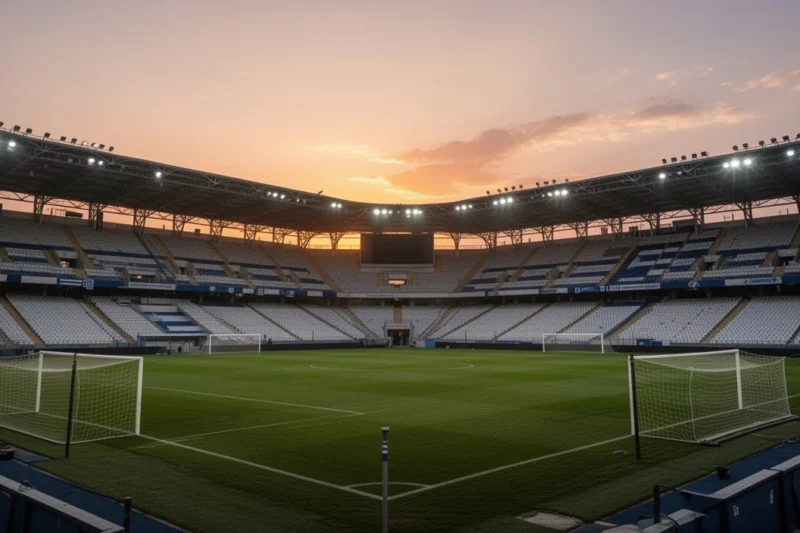 Estadio vacío en Grecia donde jugará Iñaki Peña con el Panathinaikos