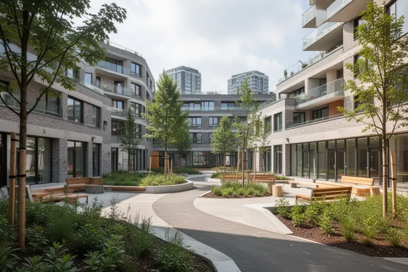 Construction work underway at Trinitat Vella corridor renovation site