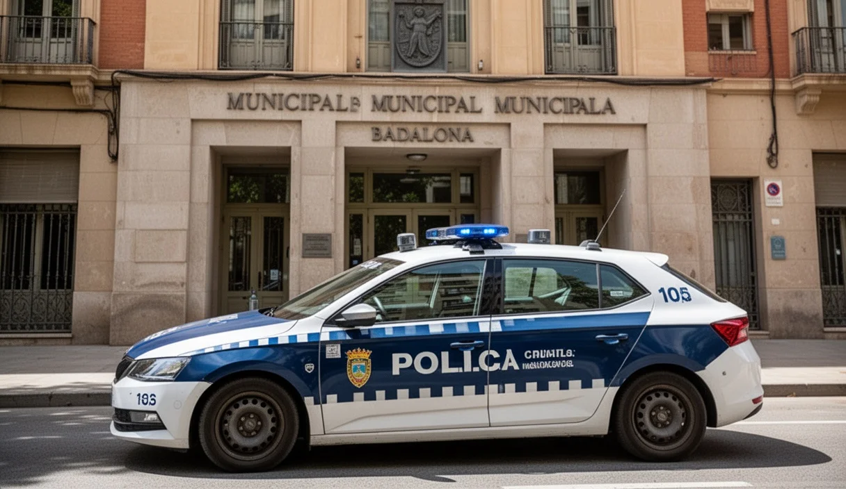 Cityscape view showcasing municipal buildings in Badalona
