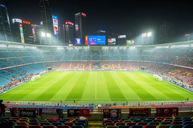 Estadio lleno durante un partido entre leyendas del FC Barcelona y Liverpool