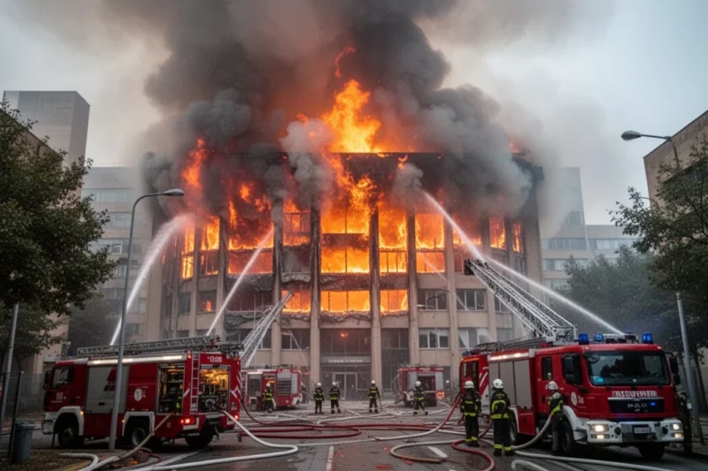 Incendio controlado en un edificio del IRTA-CReSA sin heridos ni pérdidas animales.