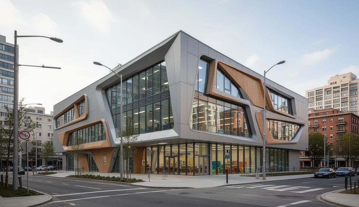 Edificio moderno del Instituto de Emprendimiento e Innovación en Mollerussa