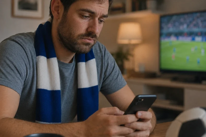 Jugador de apuestas frustrado