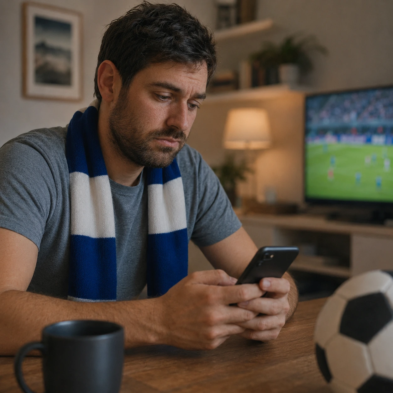 Jugador de apuestas frustrado
