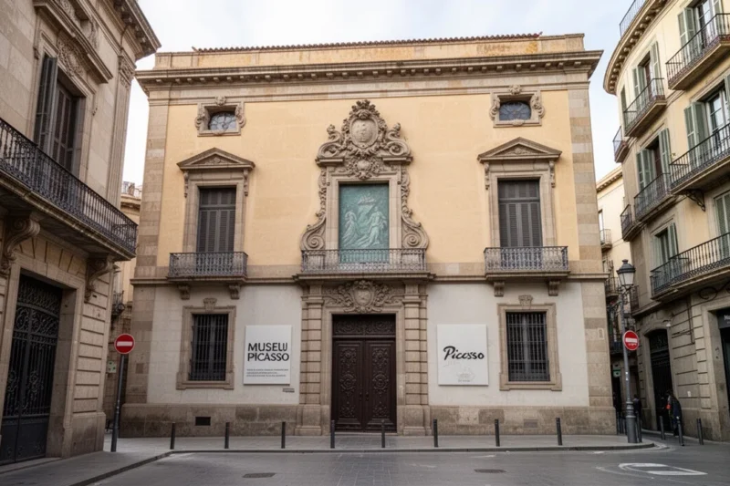 Fachada del Museo Picasso en Barcelona