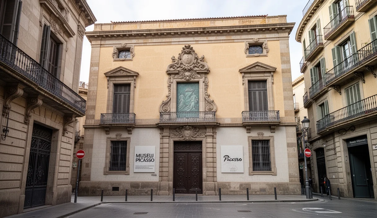 Fachada del Museo Picasso en Barcelona