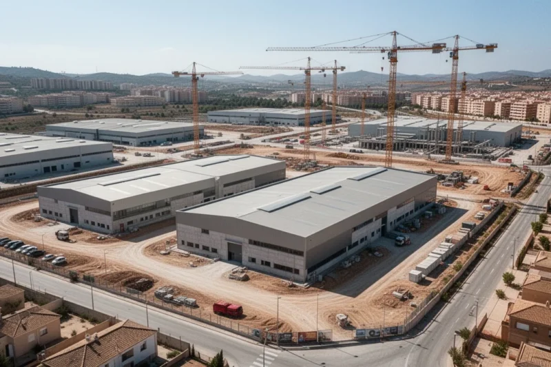 Vista aérea del sitio urbano donde se desarrollará Catalunya Media City