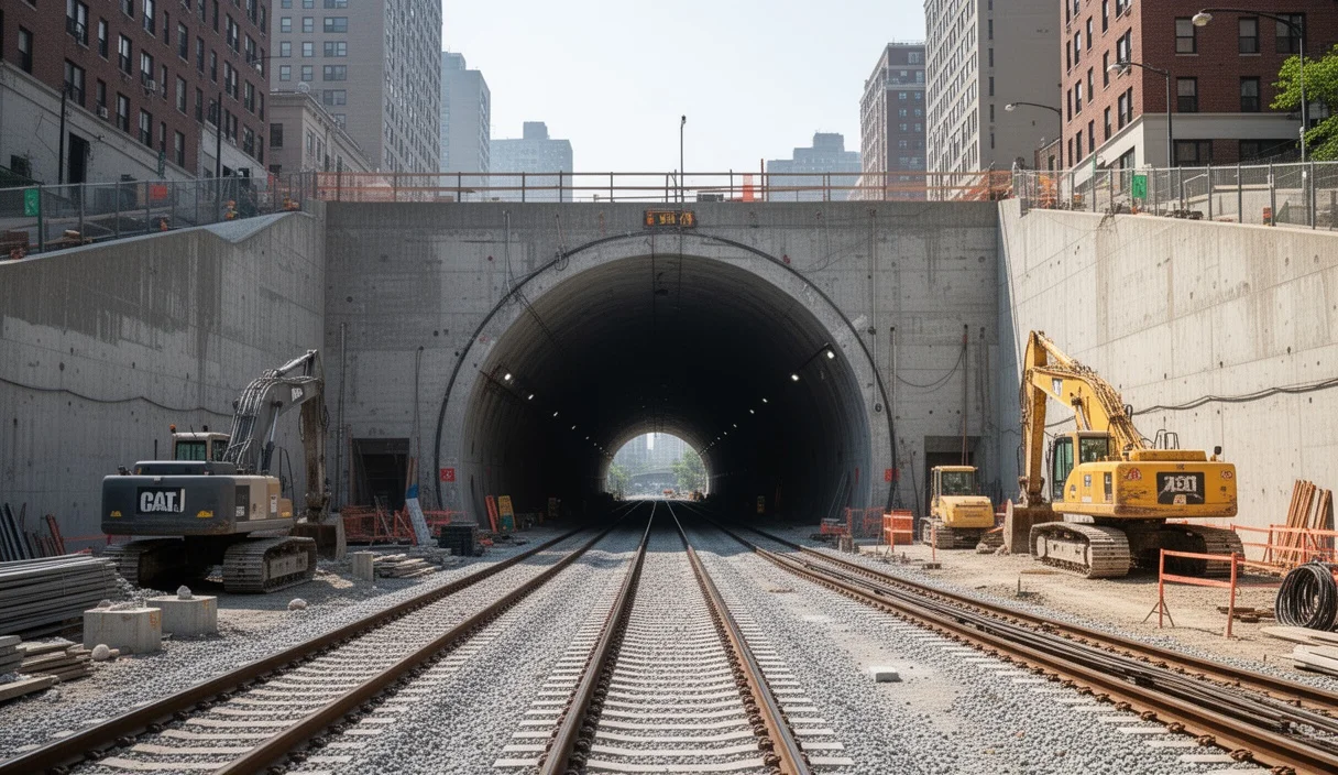 Reinforced interior of Rubí railway tunnel ready for reopening