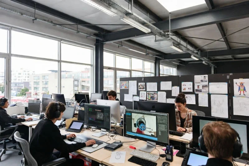 Recreación de L'Idem Animation School, escuela de animación y videojuegos en Barcelona