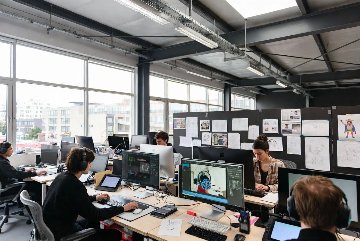 Recreación de L'Idem Animation School, escuela de animación y videojuegos en Barcelona