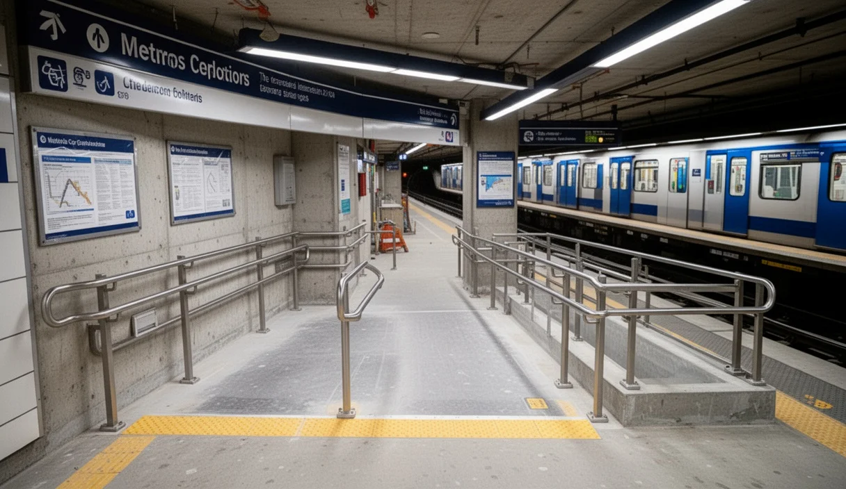 Obras en la estación Verdaguer del metro para mejorar su accesibilidad