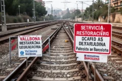 las lineas r2 y r11 de rodalies reanudan servicio tras socavon en vallbona 6921