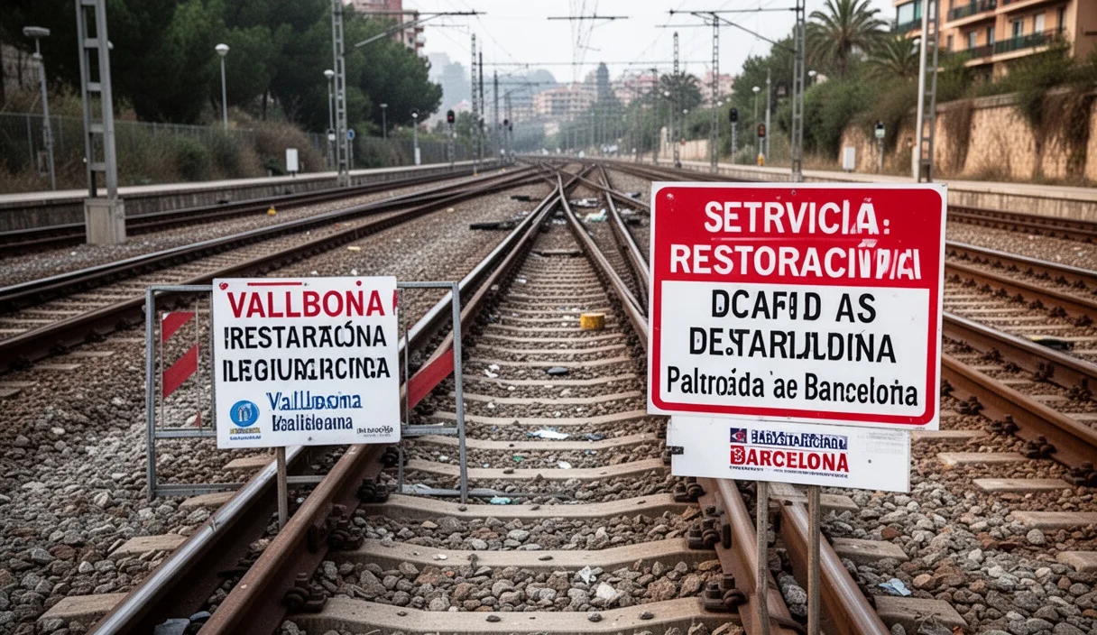 Railway tracks near construction site affected by recent sinkhole
