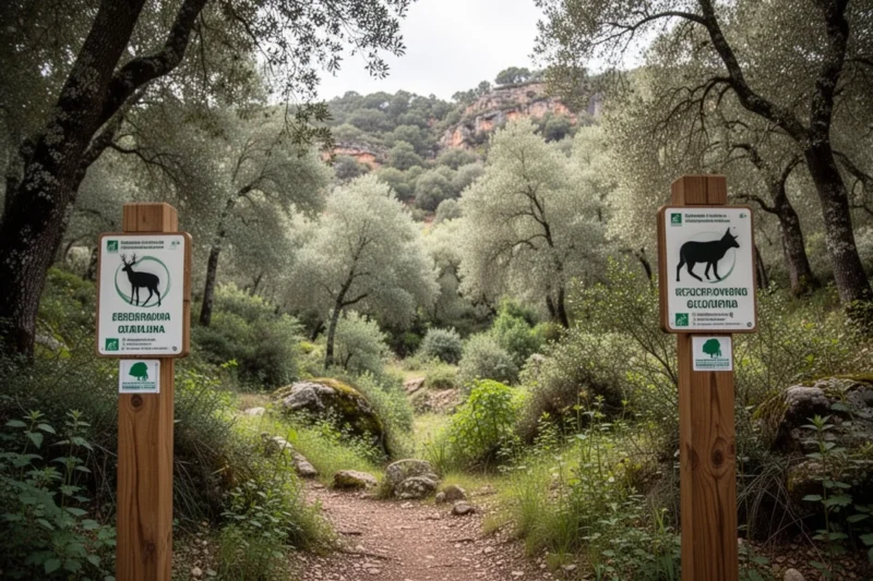 Paisaje forestal sereno representativo del trabajo ambiental realizado por Llorenç Ricou
