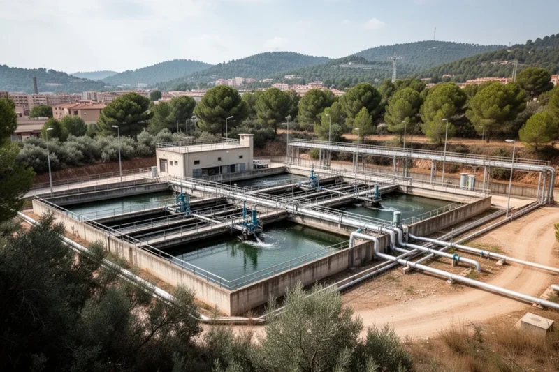 Vista general de la nueva potabilizadora en Sabadell