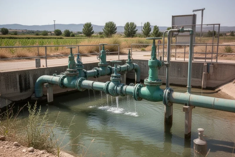 Infraestructura del suministro de agua en Tordera durante una ola de calor