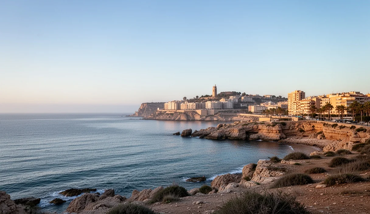 Calm coastal view near Tarragona showcasing natural landscape