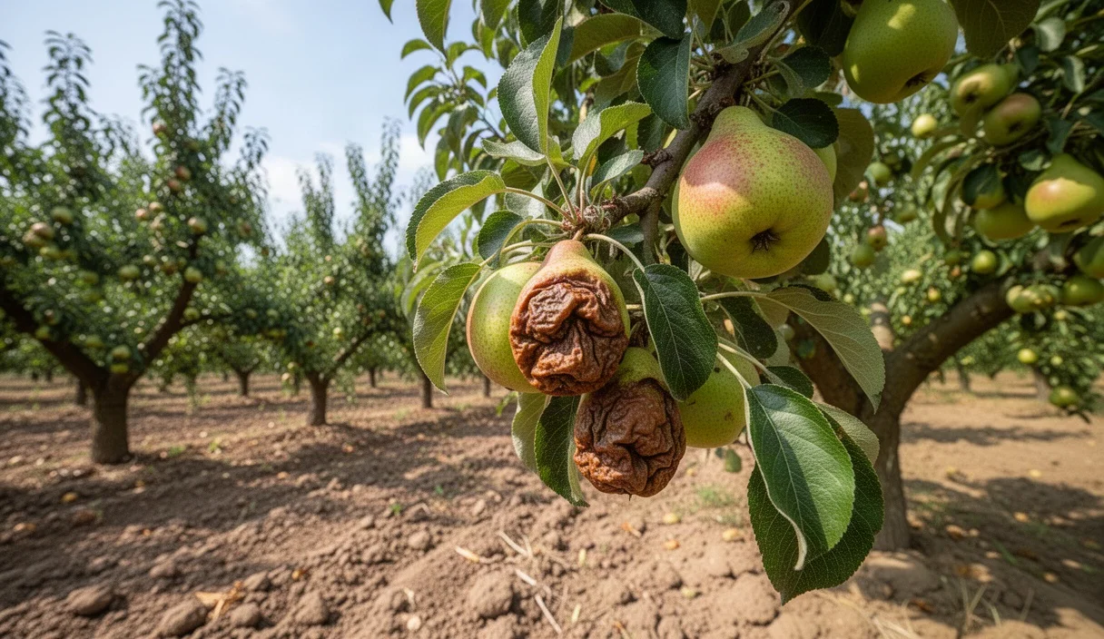 La cosecha de pera conference en Lleida sufre pérdidas históricas por el calor