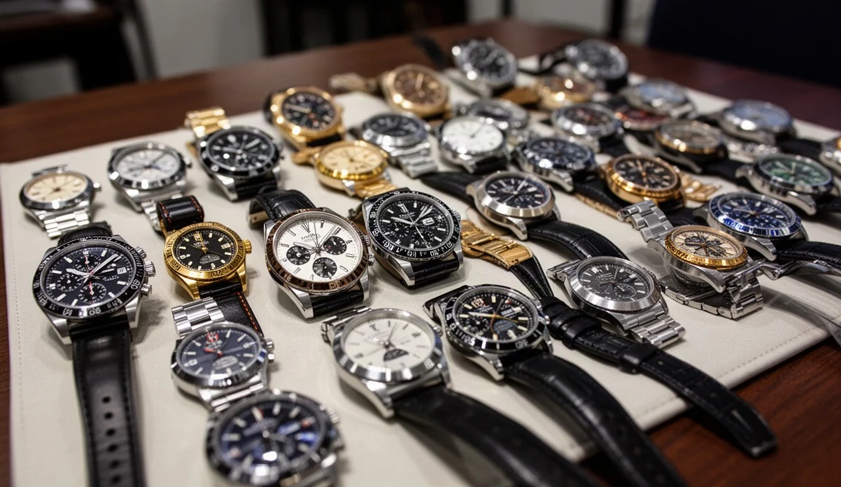 Incautación de relojes falsificados por la Guardia Civil