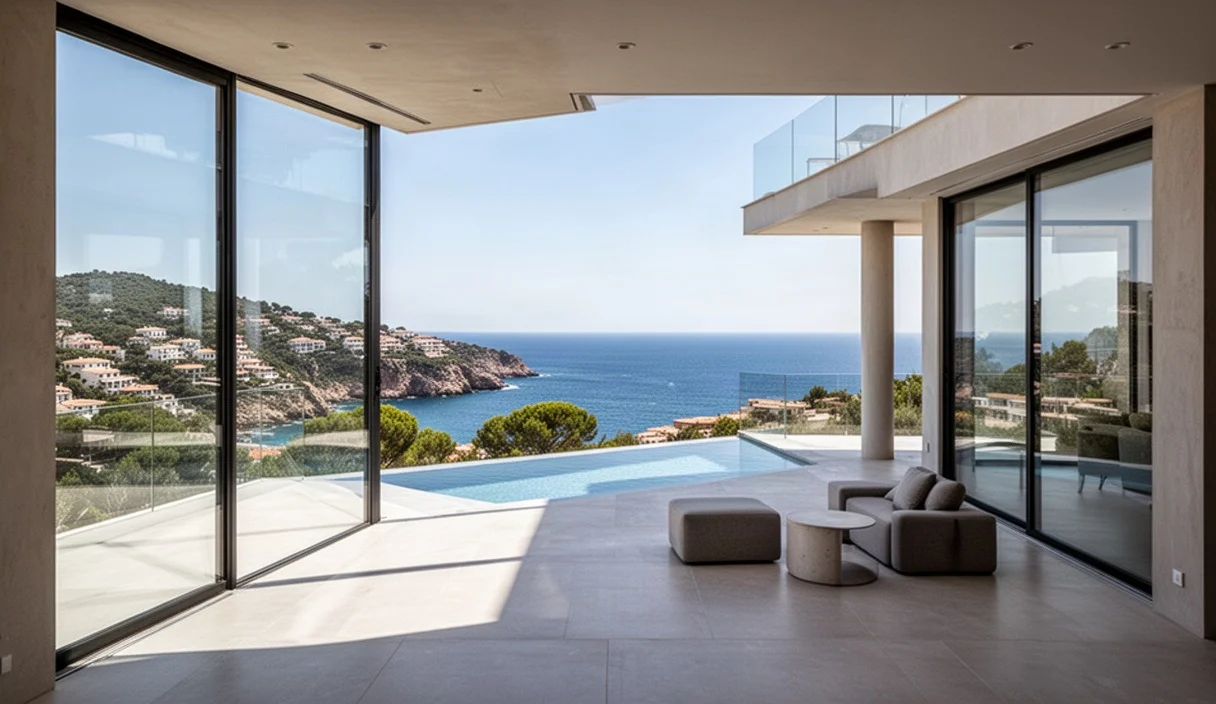 Luxurious villas along the beautiful coastline of Costa Brava