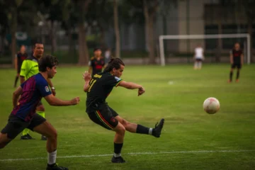Partido de fútbol.