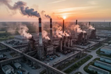 Vista aérea del complejo industrial donde estaba ubicada la fábrica MMM