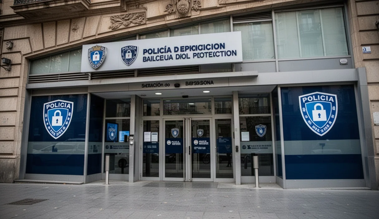 Estación policial en Barcelona enfocada en medidas de seguridad