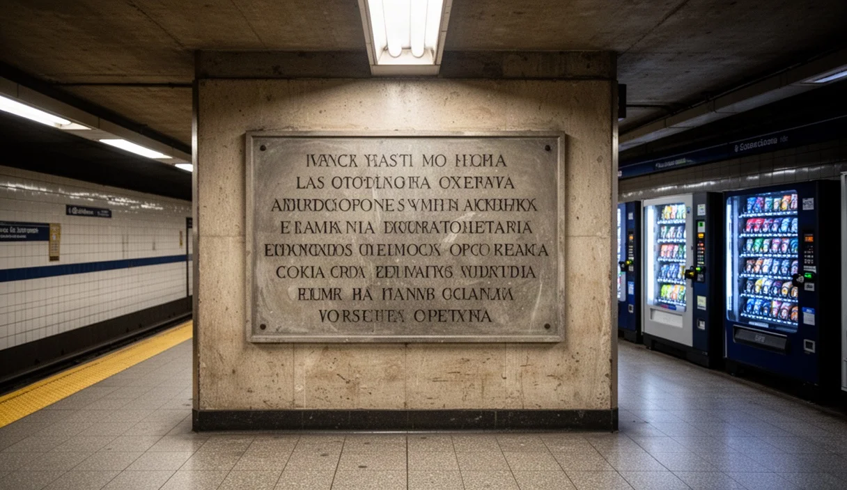 Plaque at Espanya metro station commemorating Esteve Terradas' contributions