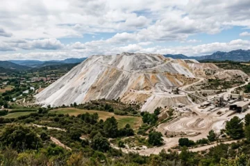 Imagen generalista de una gran montaña de residuos salinos como la de Cogulló en Sallent.