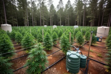 Plantación exterior de marihuana encontrada por los Mossos d'Esquadra