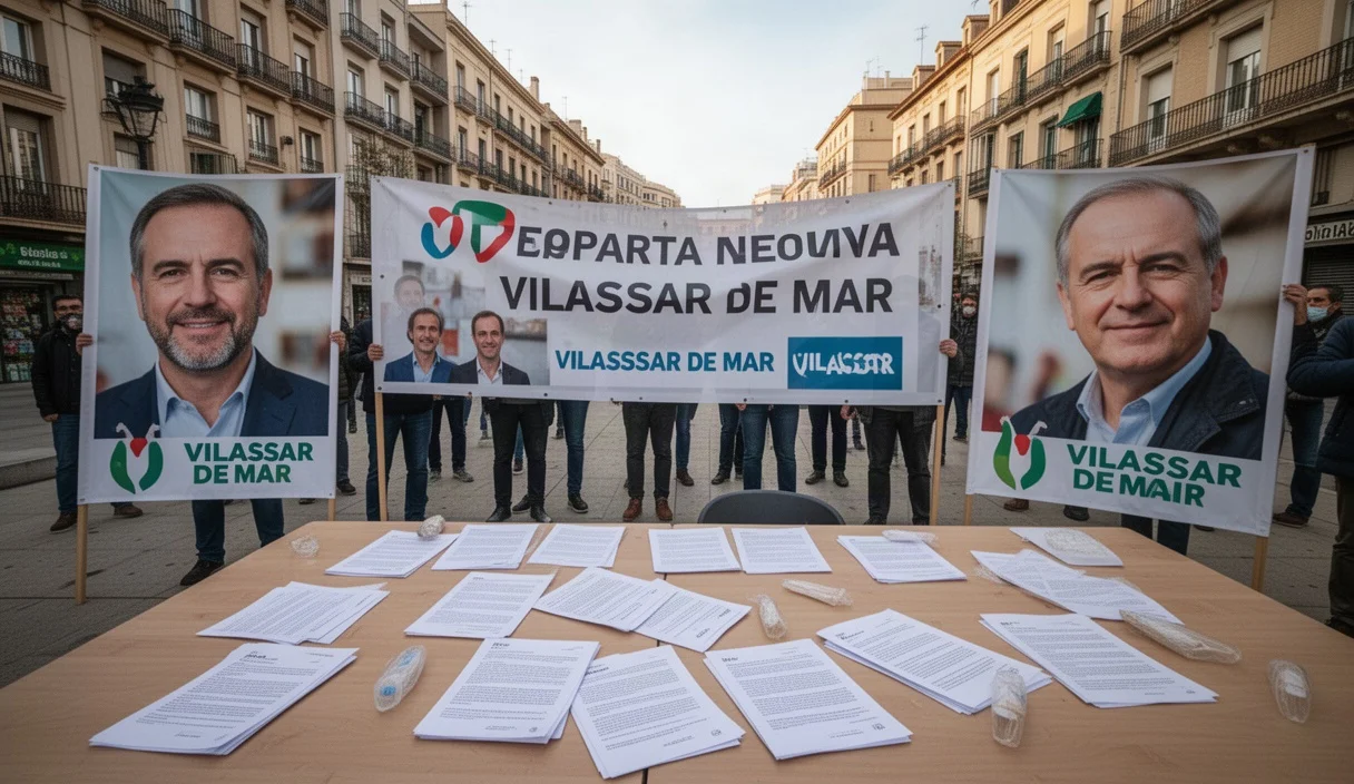 Reunión política sobre el nuevo partido Col·lectiu Progressistes en Vilassar de Mar